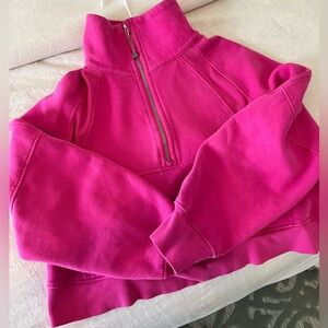 Lululemon Sonic Pink Scuba Funnel Neck Half Zip - M/L